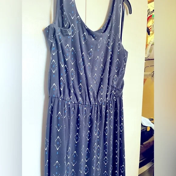 Women’s Navy blue tank maxi dress, Sz M - Picture 2 of 3